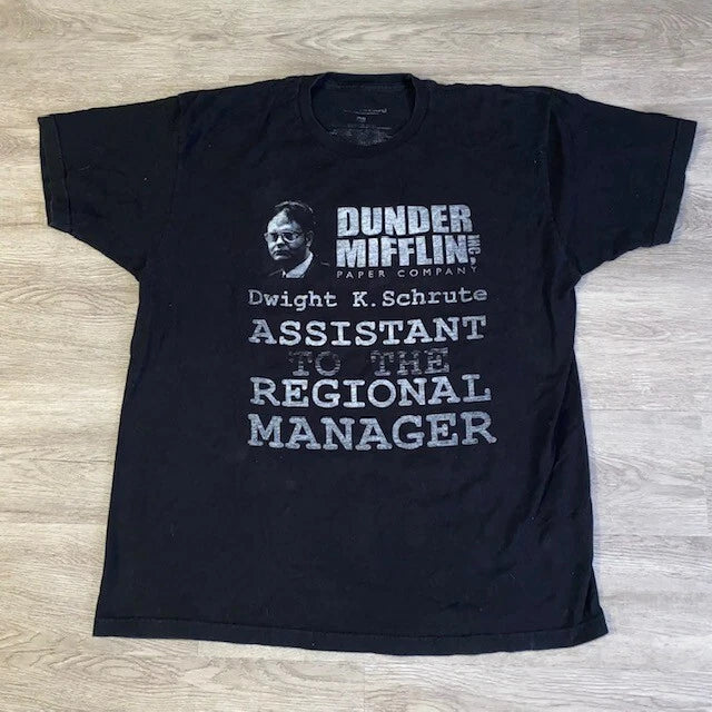 Dwight Schrute The Office Assistant to the Regional Manager Mens XL T Shirt Unisex T-shirt, Sweatshirt, Hoodie, Long Sleeve Tee - T-Shirt, Sweatshirt, Hoodie
