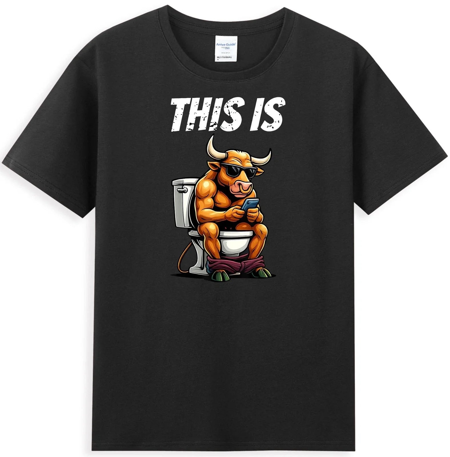 This Is Bullshit Funny Bull Sit On Toilet Meme Sarcastic Saying Men's T-Shirt Unisex T-shirt, Sweatshirt, Hoodie, Long Sleeve Tee - T-Shirt, Sweatshirt, Hoodie