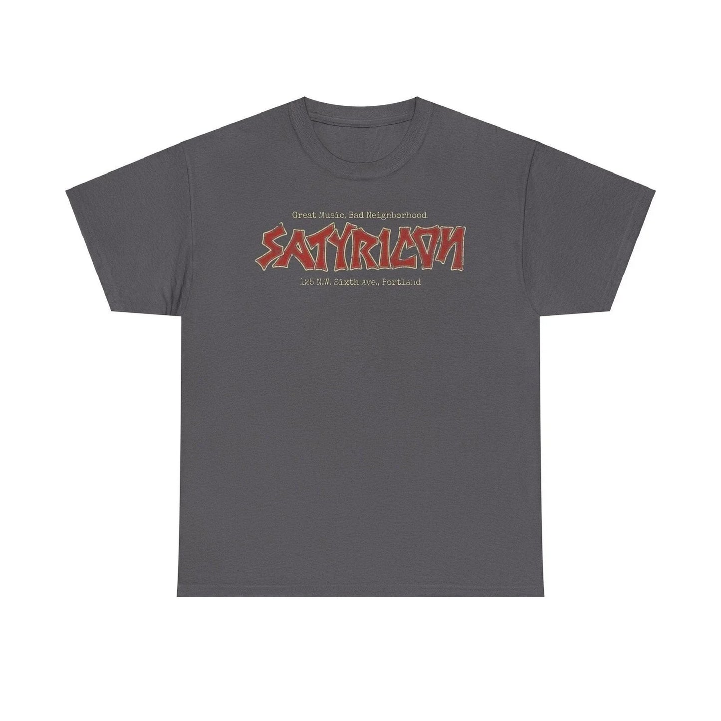 Satyricon Portland Oregon 1983 Nightclub Punk Rock Dance T-shirt Unisex T-shirt, Sweatshirt, Hoodie, Long Sleeve Tee - T-Shirt, Sweatshirt, Hoodie