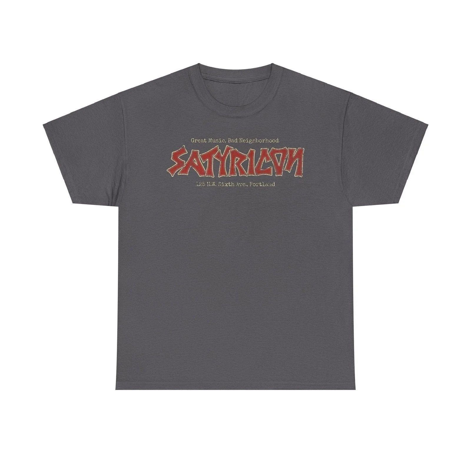 Satyricon Portland Oregon 1983 Nightclub Punk Rock Dance T-shirt Unisex T-shirt, Sweatshirt, Hoodie, Long Sleeve Tee - T-Shirt, Sweatshirt, Hoodie