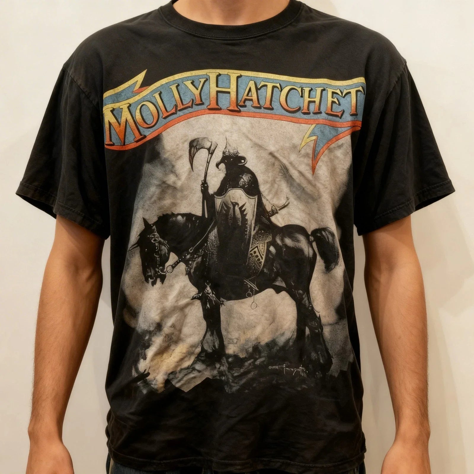 Molly Hatchet Tour Concert Graphic Black Cotton T shirt Unisex S-5XL Unisex T-shirt, Sweatshirt, Hoodie, Long Sleeve Tee - T-Shirt, Sweatshirt, Hoodie