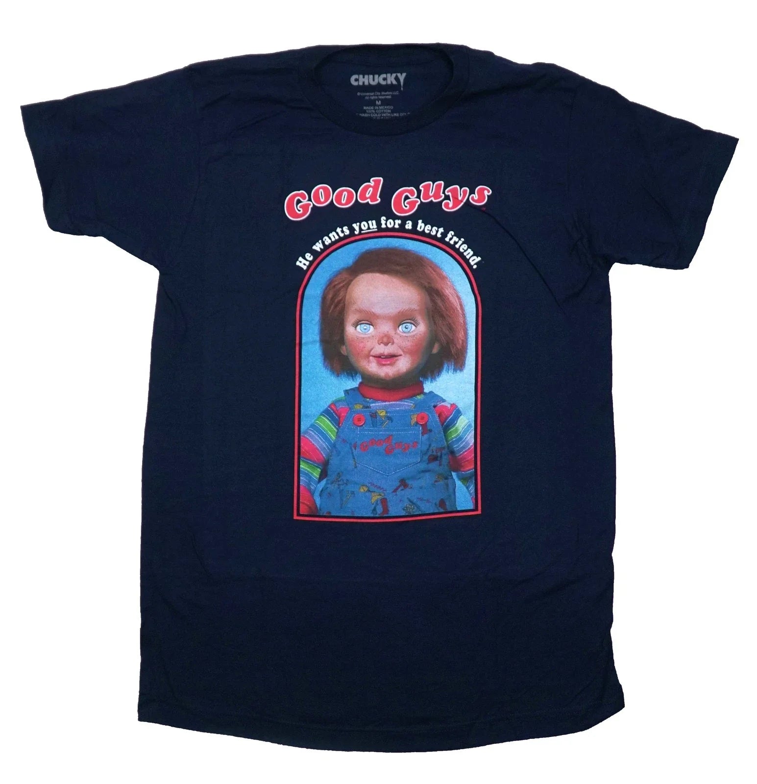 Chucky Child's Play Mens T-Shirt - Good Guys He Wants You For A Best Friend Unisex T-shirt, Sweatshirt, Hoodie, Long Sleeve Tee - T-Shirt, Sweatshirt, Hoodie