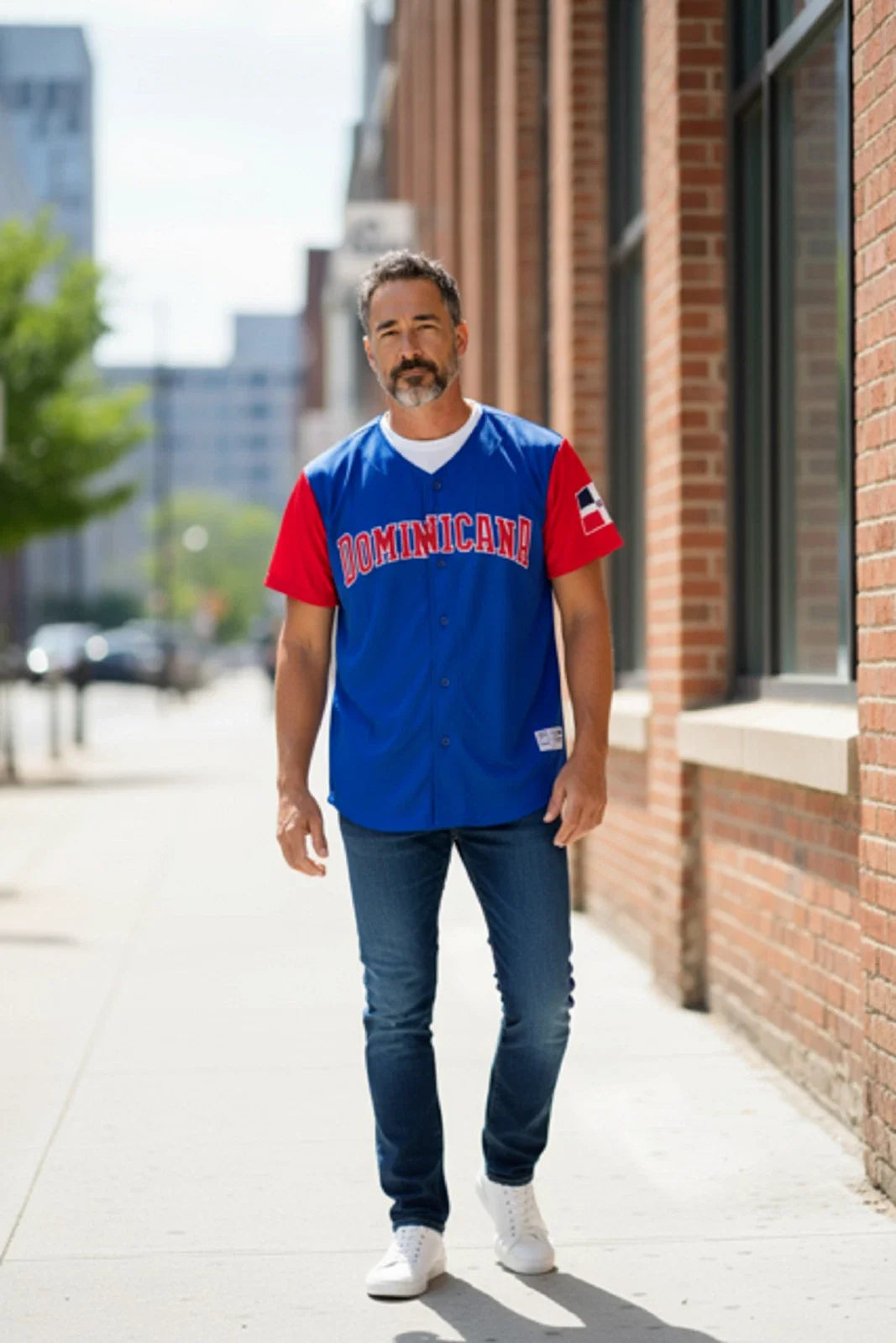 Dominicana Two tone Baseball Jersey Dominican Republic Flag Unisex T-shirt, Sweatshirt, Hoodie, Long Sleeve Tee - T-Shirt, Sweatshirt, Hoodie