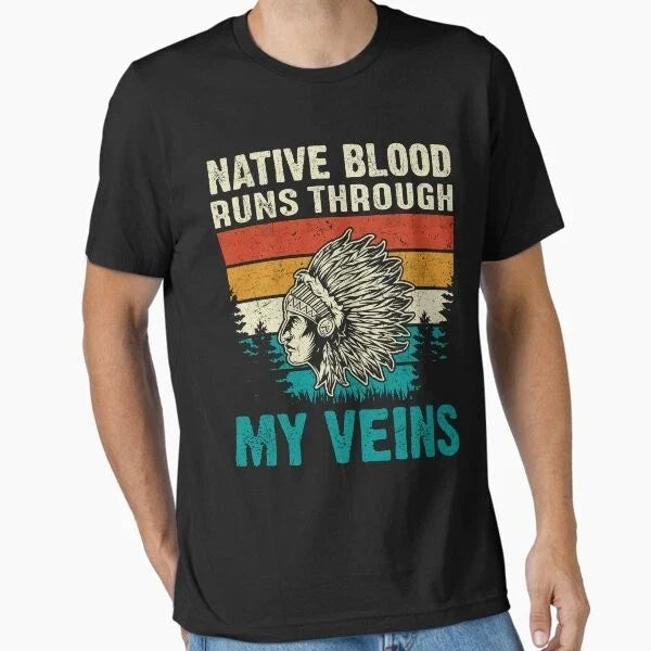 Native American Design With Cool Retro Classic T-Shirt Made in USA Size S to 5XL Unisex T-shirt, Sweatshirt, Hoodie, Long Sleeve Tee - T-Shirt, Sweatshirt, Hoodie