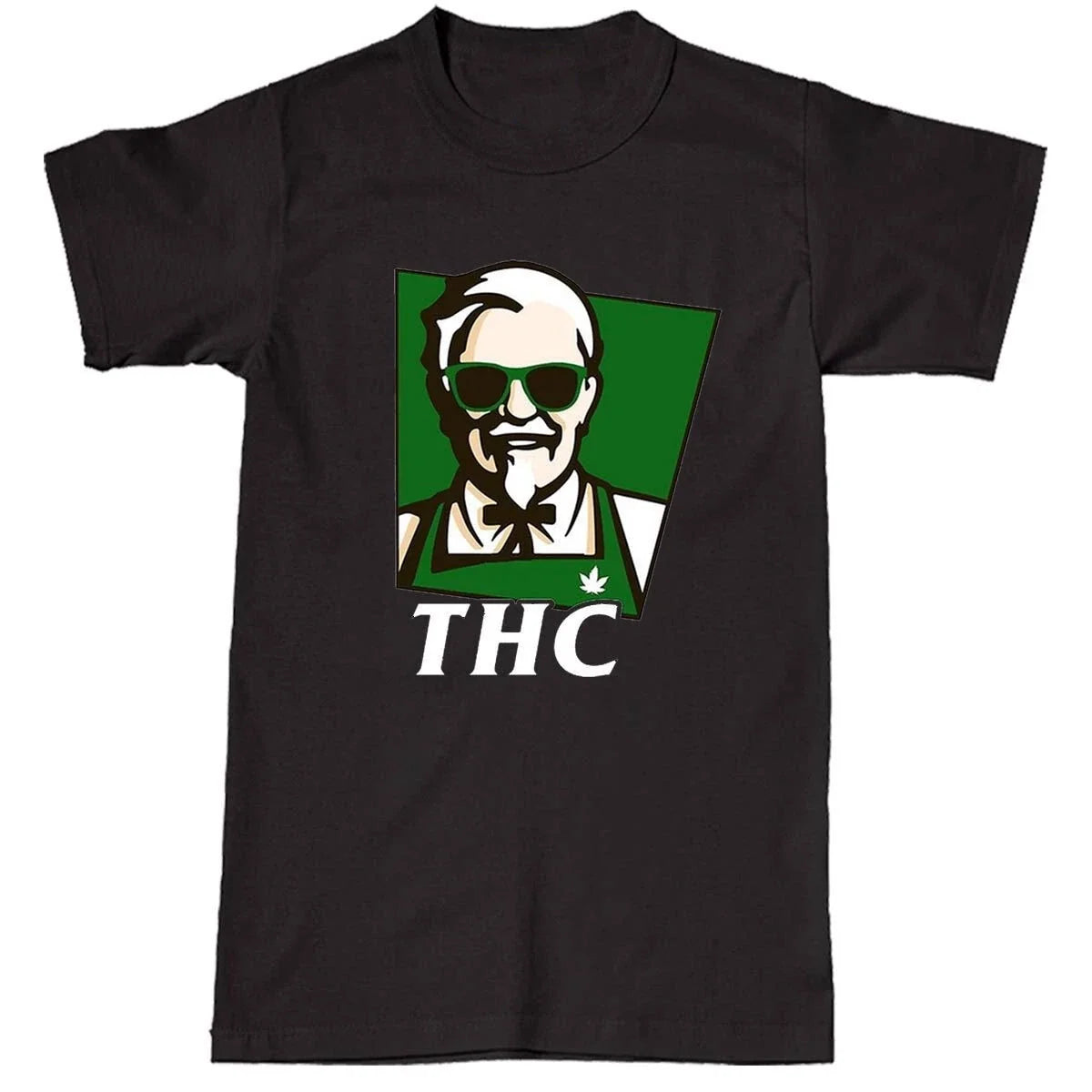 THC funny fast food weed black t-shirt novelty gift teen dad joke fried chik Unisex T-shirt, Sweatshirt, Hoodie, Long Sleeve Tee - T-Shirt, Sweatshirt, Hoodie