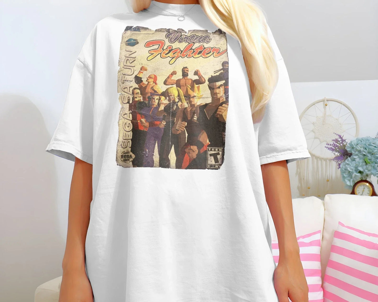 Virtua Fighter - 32 bit S Saturn Game Art T-Shirt 8 Colors Sizes S-5XL Unisex T-shirt, Sweatshirt, Hoodie, Long Sleeve Tee - T-Shirt, Sweatshirt, Hoodie