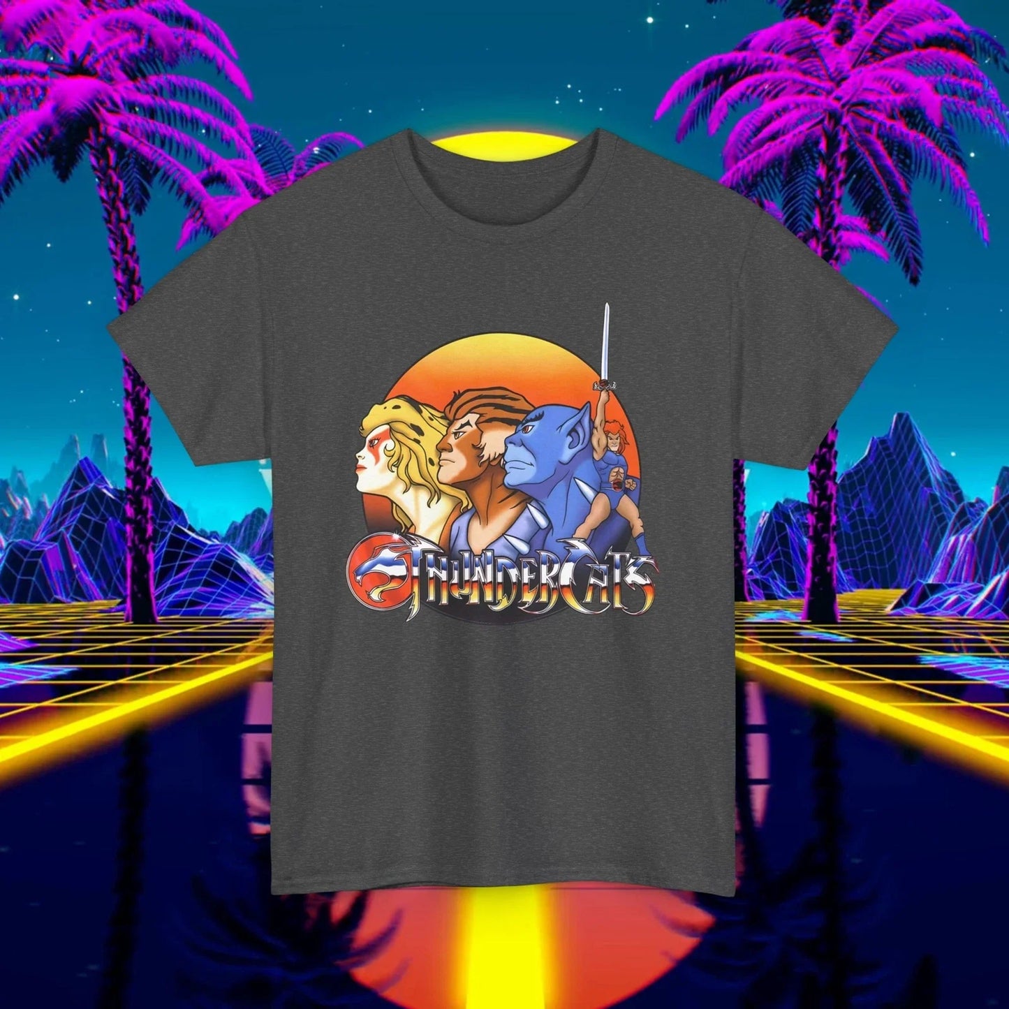 Vintage ThunderCats T-Shirt 80s Retro Custom Unisex Tee -1980s Cartoon Shirt Unisex T-shirt, Sweatshirt, Hoodie, Long Sleeve Tee - T-Shirt, Sweatshirt, Hoodie