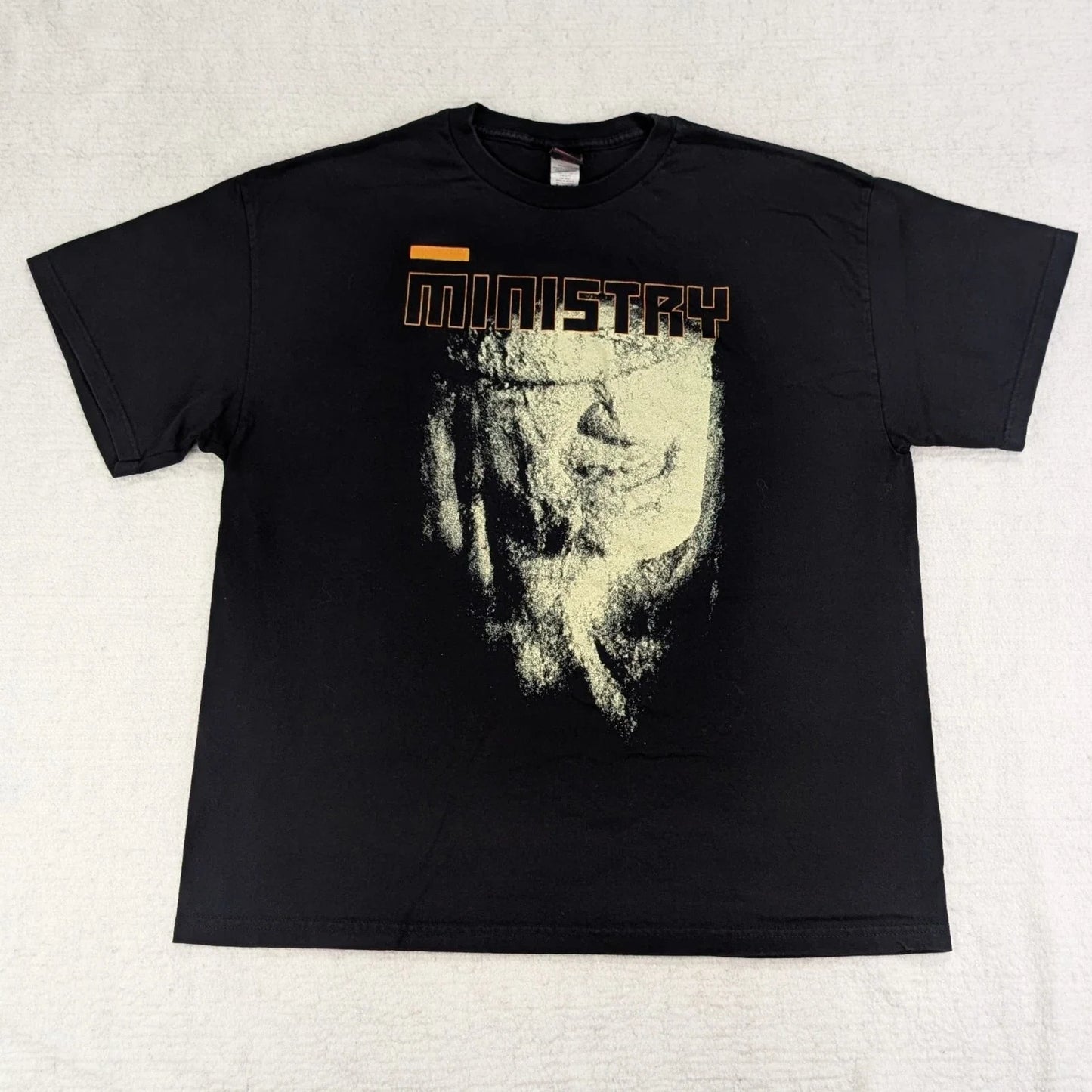Vtg Y2K Ministry "Twitch" 2005 Band T-Shirt Men's XL Black Cinder Block Graphic Unisex T-shirt, Sweatshirt, Hoodie, Long Sleeve Tee - T-Shirt, Sweatshirt, Hoodie