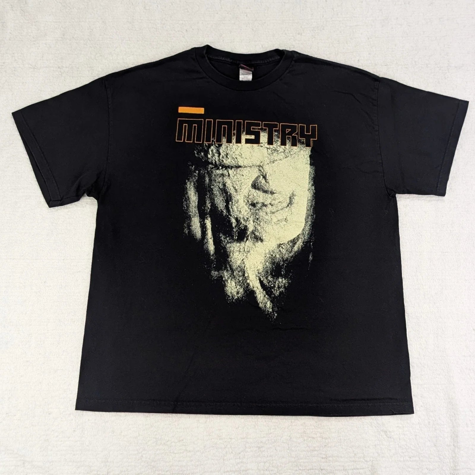 Vtg Y2K Ministry "Twitch" 2005 Band T-Shirt Men's XL Black Cinder Block Graphic Unisex T-shirt, Sweatshirt, Hoodie, Long Sleeve Tee - T-Shirt, Sweatshirt, Hoodie