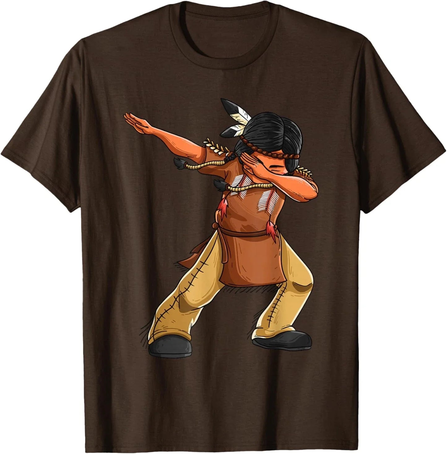 Dabbing Indian Funny Cute Native American Dance Unisex T-Shirt Unisex T-shirt, Sweatshirt, Hoodie, Long Sleeve Tee - T-Shirt, Sweatshirt, Hoodie
