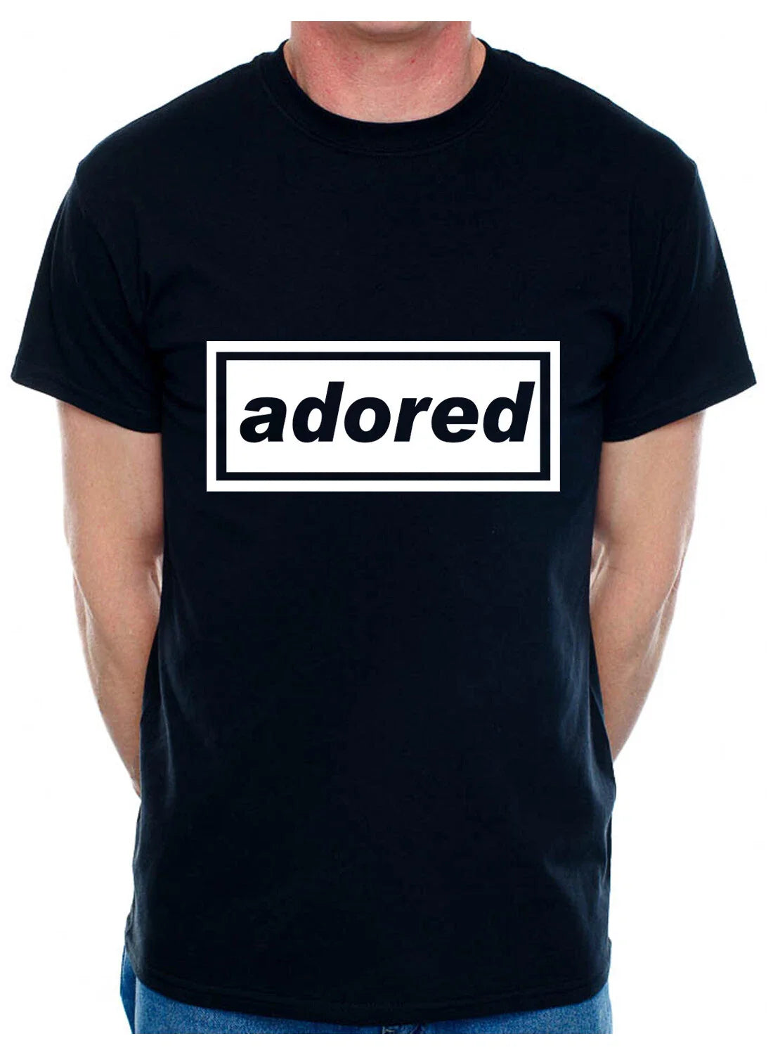 Personalise Your Own Mens T-Shirt Adored You Choose The Name Word Song Album Unisex T-shirt, Sweatshirt, Hoodie, Long Sleeve Tee - T-Shirt, Sweatshirt, Hoodie