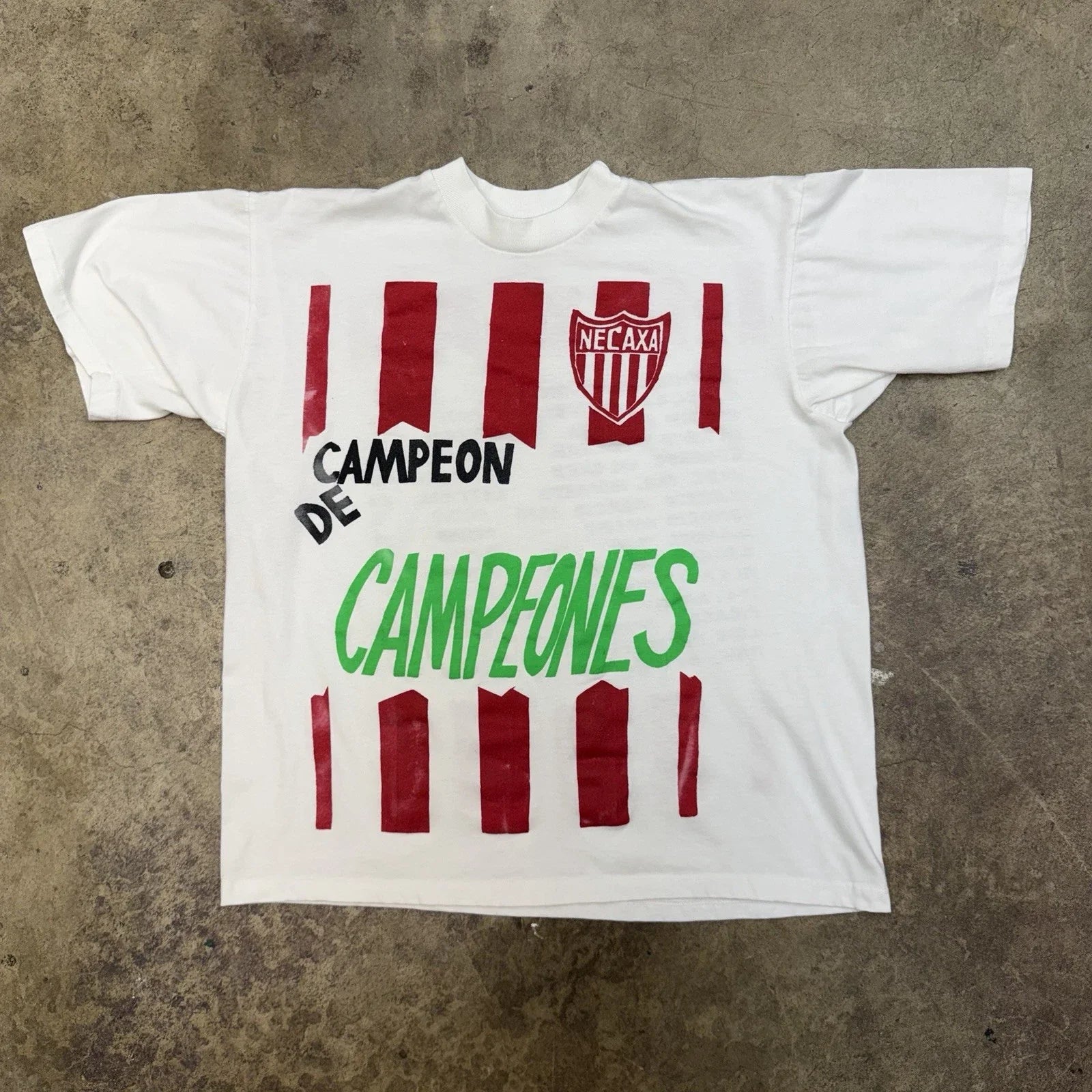 Vintage Club Necaxa Campeones Shirt Size Large 90s Mexican Futbol League Soccer Unisex T-shirt, Sweatshirt, Hoodie, Long Sleeve Tee - T-Shirt, Sweatshirt, Hoodie