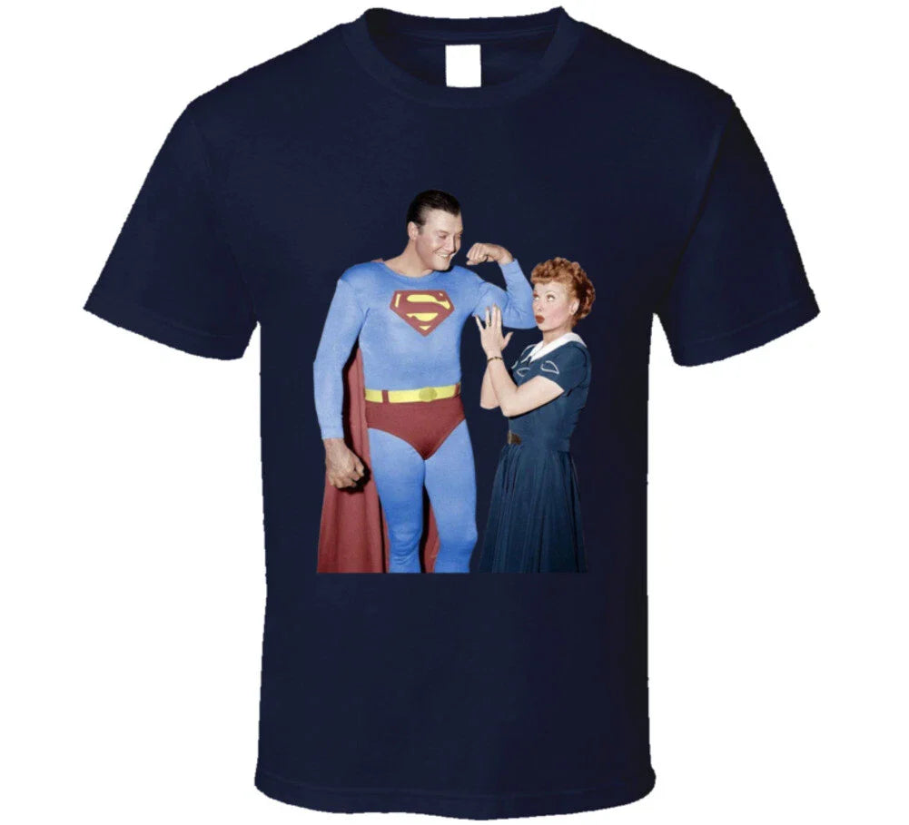 George Reeves Lucille Ball Superman T Shirt Unisex T-shirt, Sweatshirt, Hoodie, Long Sleeve Tee - T-Shirt, Sweatshirt, Hoodie