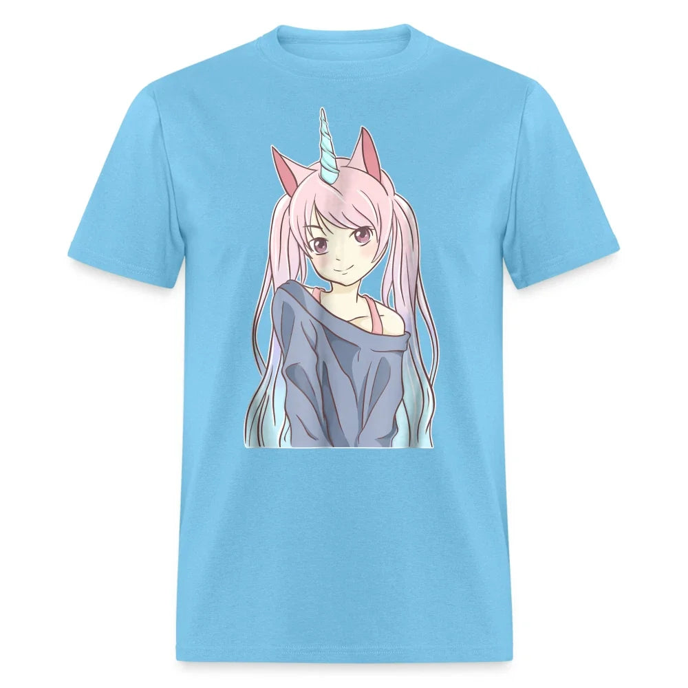 Japanese Anime Girl Unicorn Shirt Notice Me Senpai Kawaii Hentai Waifu T-Shirt Unisex T-shirt, Sweatshirt, Hoodie, Long Sleeve Tee - T-Shirt, Sweatshirt, Hoodie