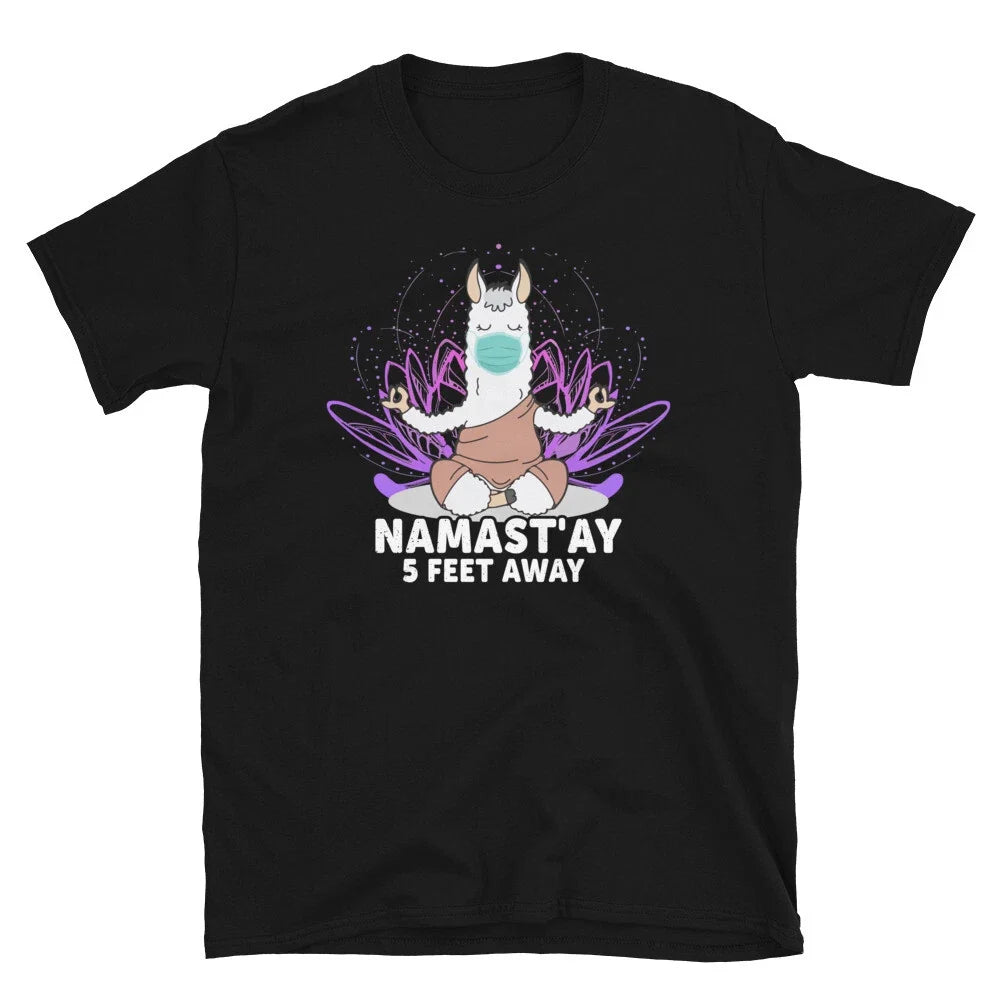Llama 5 Feet Away Sassy Sarcastic Yoga Joke Unisex T-shirt, Sweatshirt, Hoodie, Long Sleeve Tee - T-Shirt, Sweatshirt, Hoodie