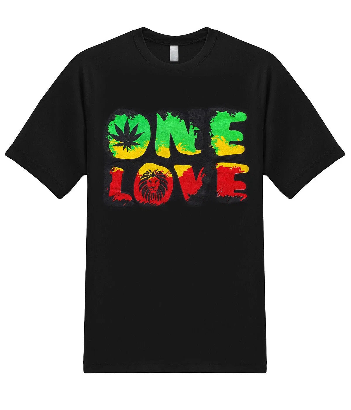 One Love Jamaican Rastafari 420 Marijuana Weed Pot Stoner Funny Graphic T-Shirt Unisex T-shirt, Sweatshirt, Hoodie, Long Sleeve Tee - T-Shirt, Sweatshirt, Hoodie