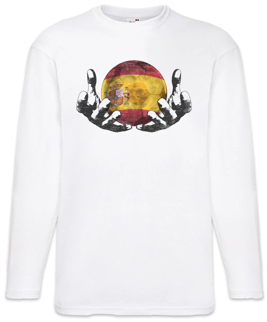 Spain Football Magic Ball Men Long Sleeve T-Shirt spanish Soccer Flag World Unisex T-shirt, Sweatshirt, Hoodie, Long Sleeve Tee - T-Shirt, Sweatshirt, Hoodie