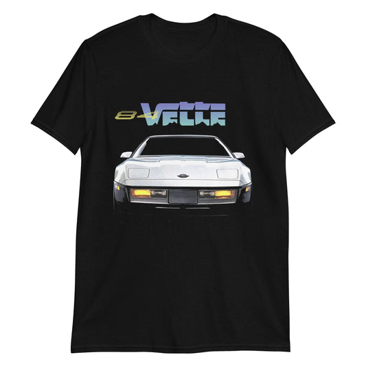 1984 vette C4 84 Vette Retro Aesthetic Nostalgia Short-Sleeve Unisex T-Shirt Unisex T-shirt, Sweatshirt, Hoodie, Long Sleeve Tee - T-Shirt, Sweatshirt, Hoodie