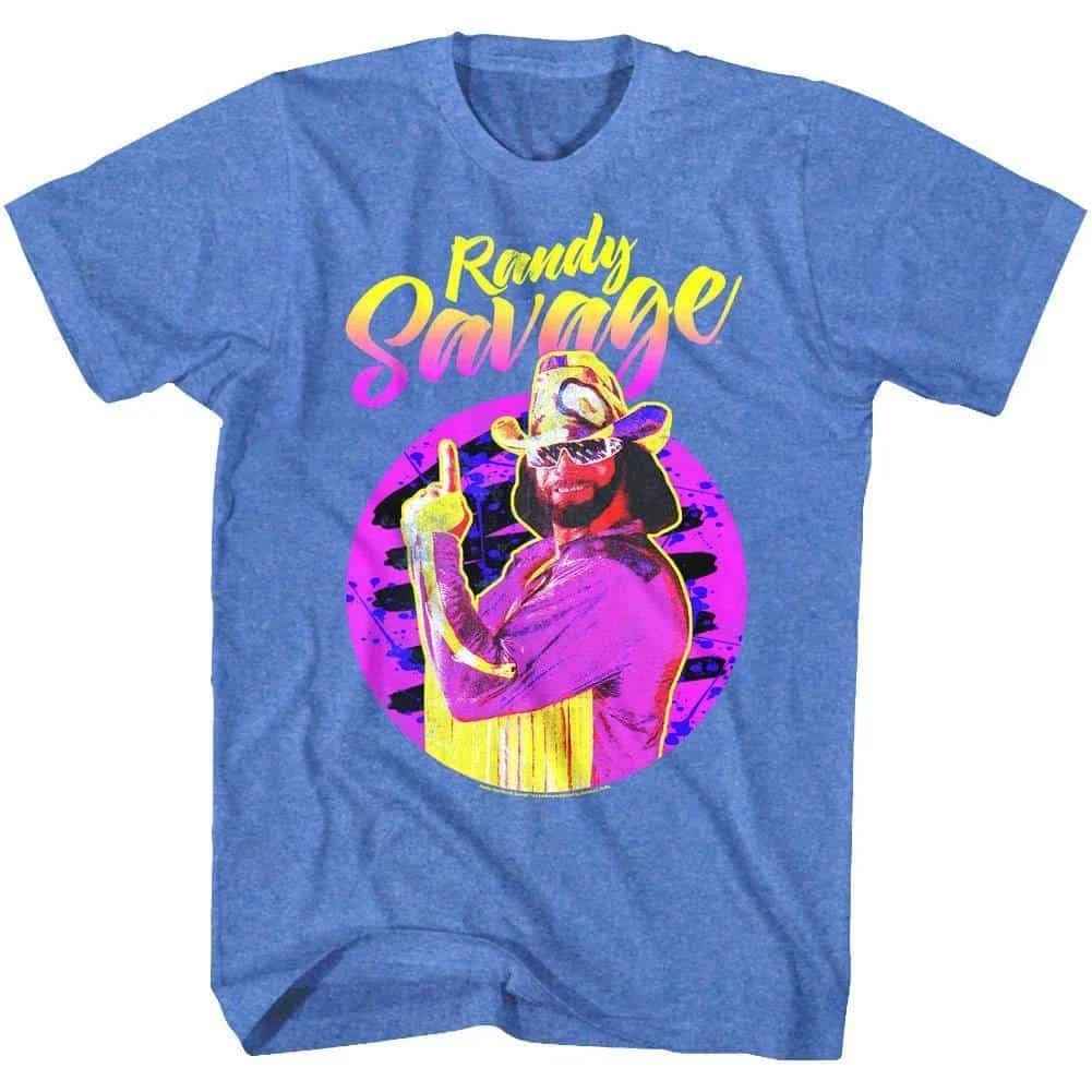 Macho Man Randy Savage Neon Men's T Shirt Unisex T-shirt, Sweatshirt, Hoodie, Long Sleeve Tee - T-Shirt, Sweatshirt, Hoodie