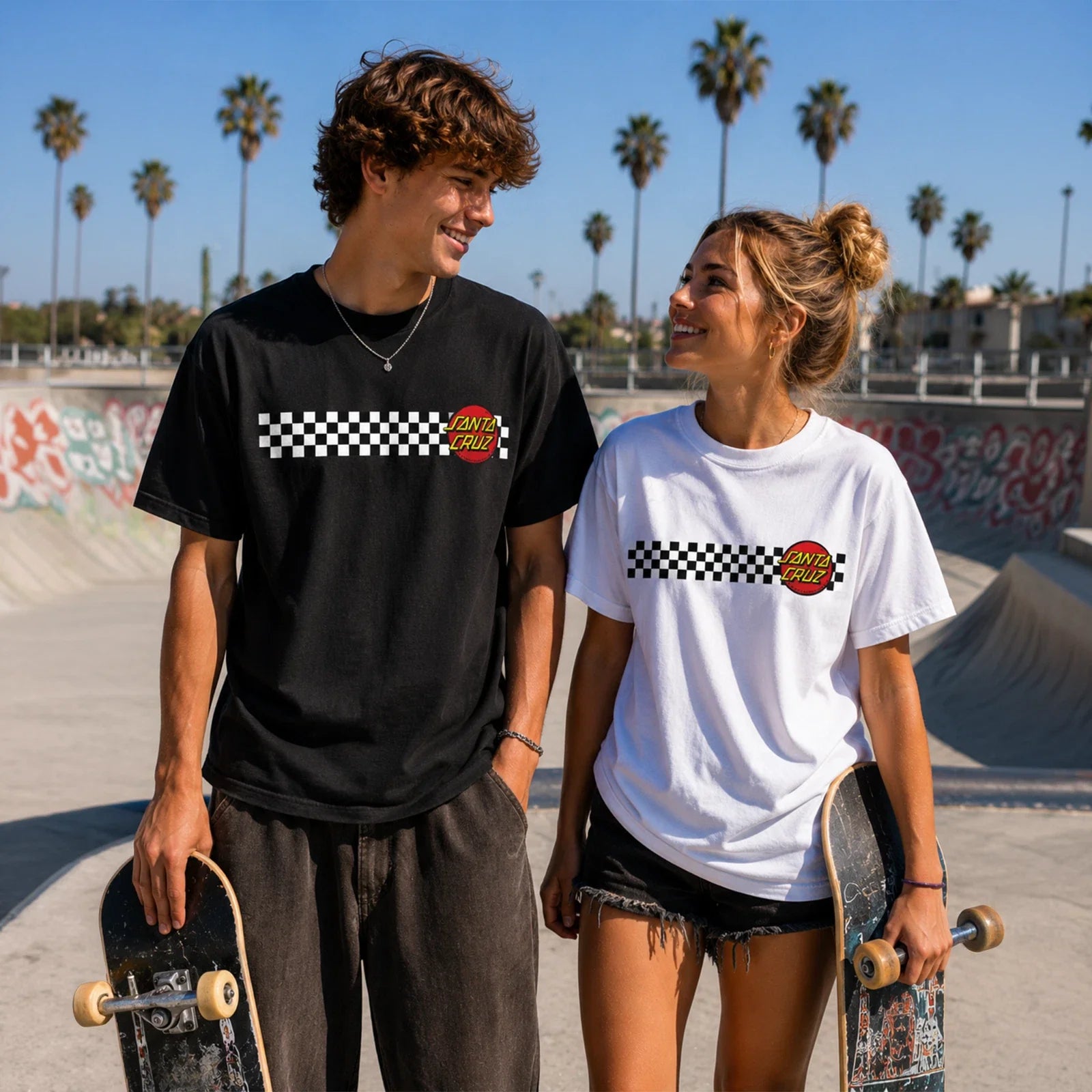 Santa Cruz Checkerboard Skate T Shirt Classic Skateboard Surf Streetwear Unisex T-shirt, Sweatshirt, Hoodie, Long Sleeve Tee - T-Shirt, Sweatshirt, Hoodie