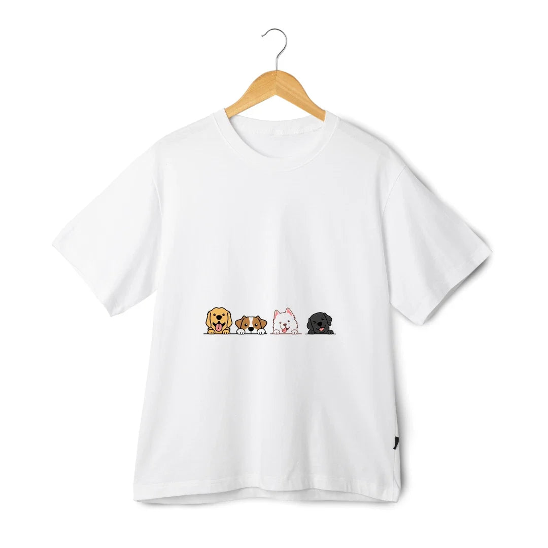 Golden Retriever Beagle Samoyed T-Shirt - Unisex Funny Dog Cartoon Graphic Tee Unisex T-shirt, Sweatshirt, Hoodie, Long Sleeve Tee - T-Shirt, Sweatshirt, Hoodie