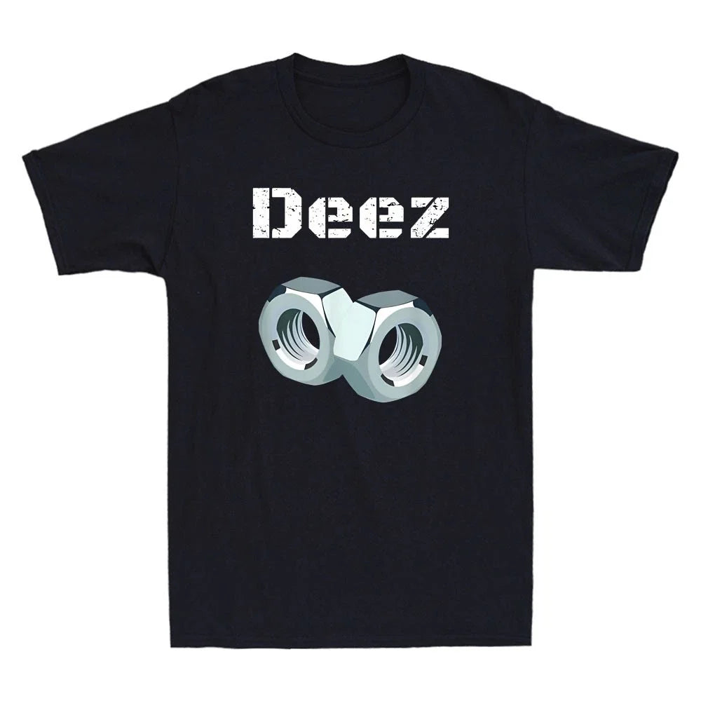 Deez Nuts Got Em Funny Nut Meme Sarcastic Quote Retro Men's Short Sleeve T-Shirt Unisex T-shirt, Sweatshirt, Hoodie, Long Sleeve Tee - T-Shirt, Sweatshirt, Hoodie