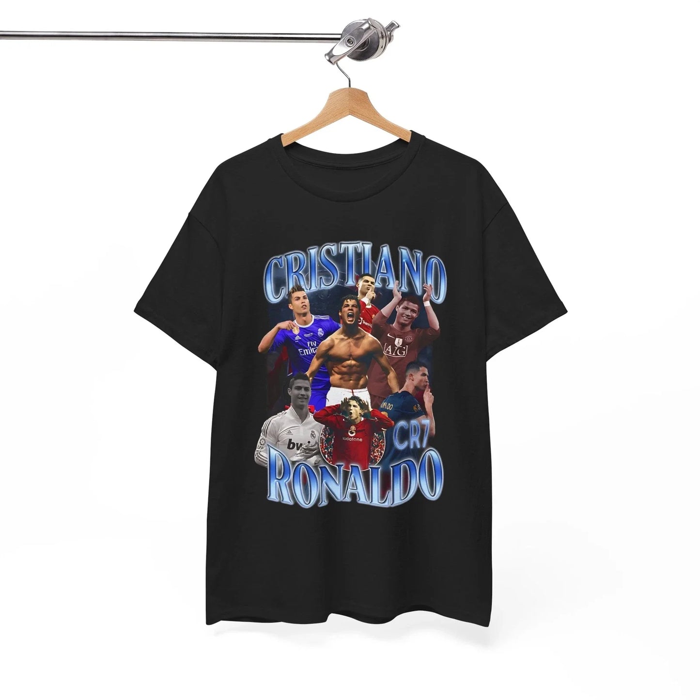 Cristiano Ronaldo Bootleg Vintage Graphic Tee - Retro Soccer Fan Shirt Unisex T-shirt, Sweatshirt, Hoodie, Long Sleeve Tee - T-Shirt, Sweatshirt, Hoodie