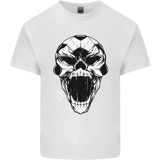 A Football Skull Soccer Footy Mens Light Cotton T-Shirt Unisex T-shirt, Sweatshirt, Hoodie, Long Sleeve Tee - T-Shirt, Sweatshirt, Hoodie