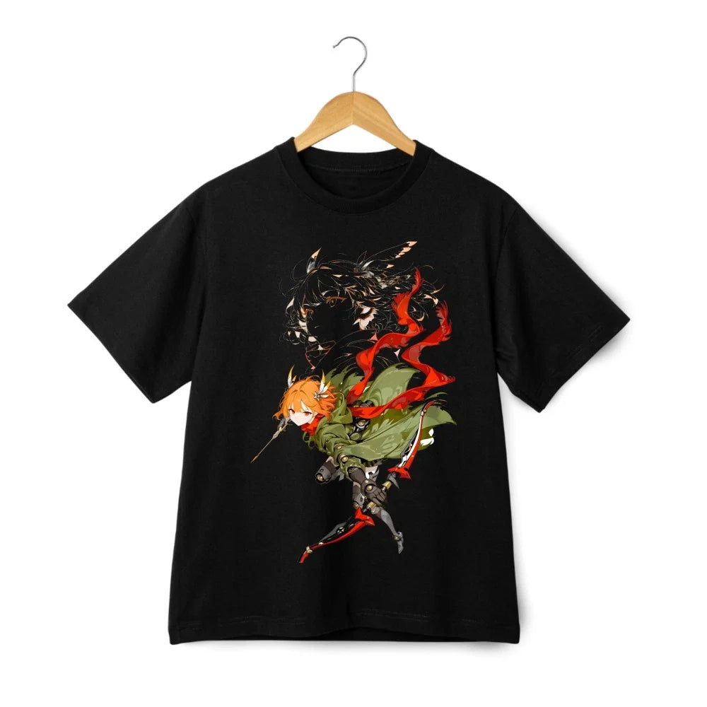 Unisex Anime Cartoon Warrior Trendy T-Shirt-Stylish Graphic Tee for Casual Wear Unisex T-shirt, Sweatshirt, Hoodie, Long Sleeve Tee - T-Shirt, Sweatshirt, Hoodie
