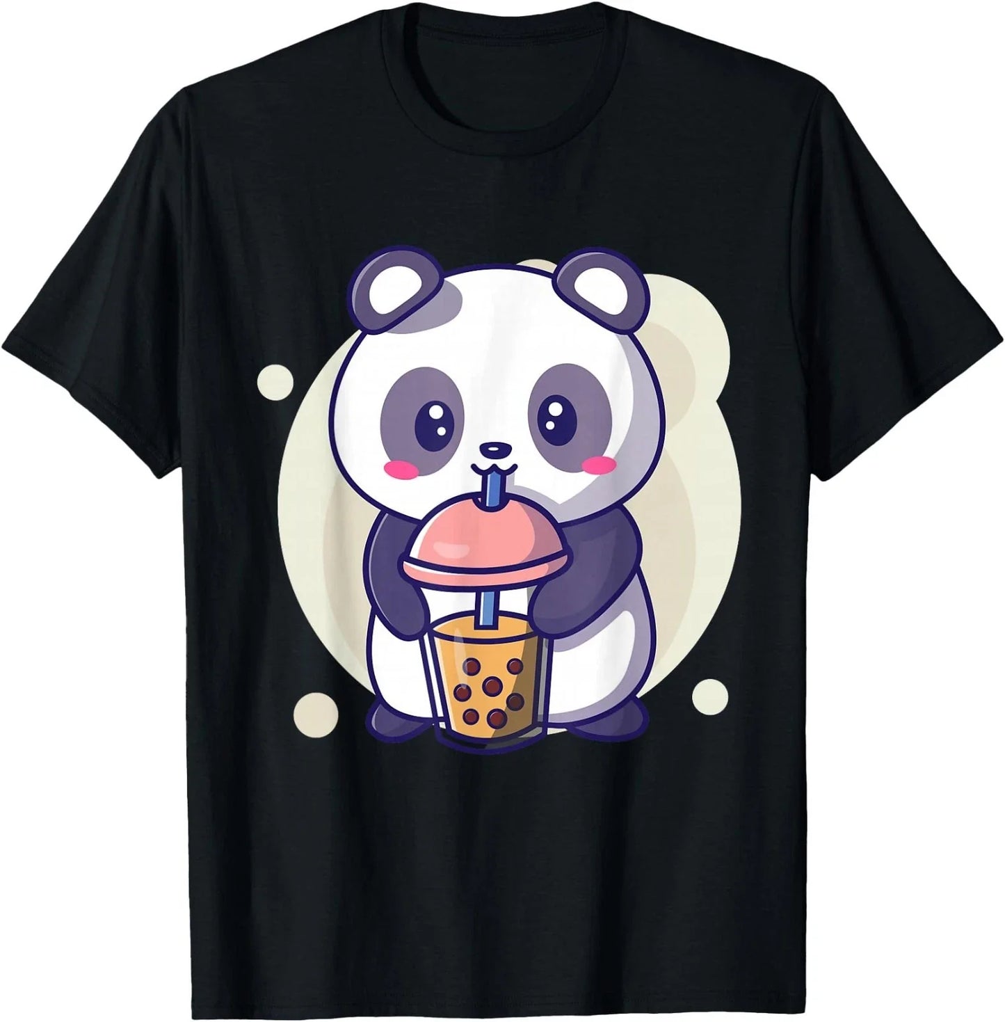 Cute Kawaii Panda Drinks Boba Bubble Tea Kawaii Aesthetic T-Shirt Unisex T-shirt, Sweatshirt, Hoodie, Long Sleeve Tee - T-Shirt, Sweatshirt, Hoodie