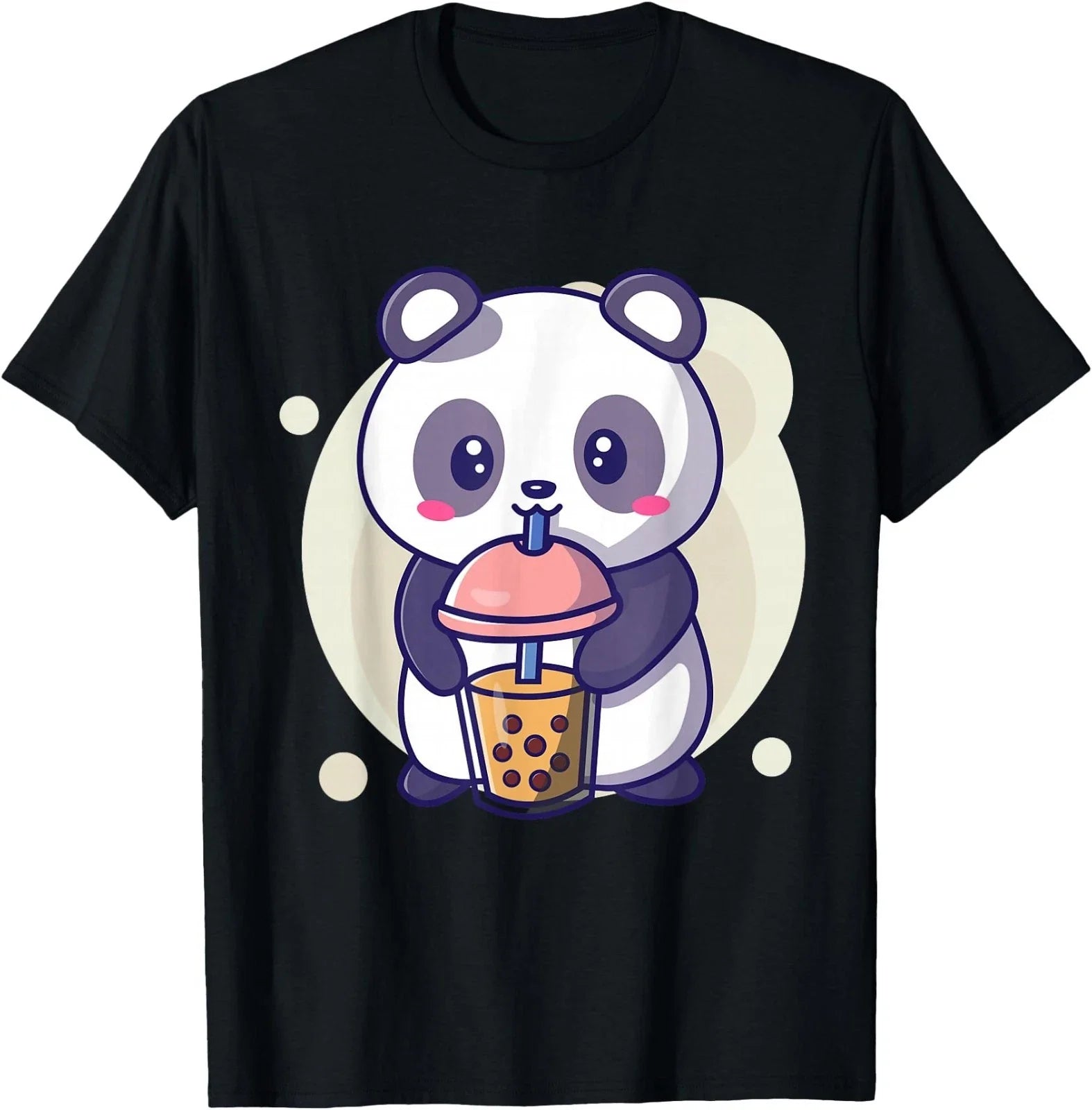 Cute Kawaii Panda Drinks Boba Bubble Tea Kawaii Aesthetic T-Shirt Unisex T-shirt, Sweatshirt, Hoodie, Long Sleeve Tee - T-Shirt, Sweatshirt, Hoodie