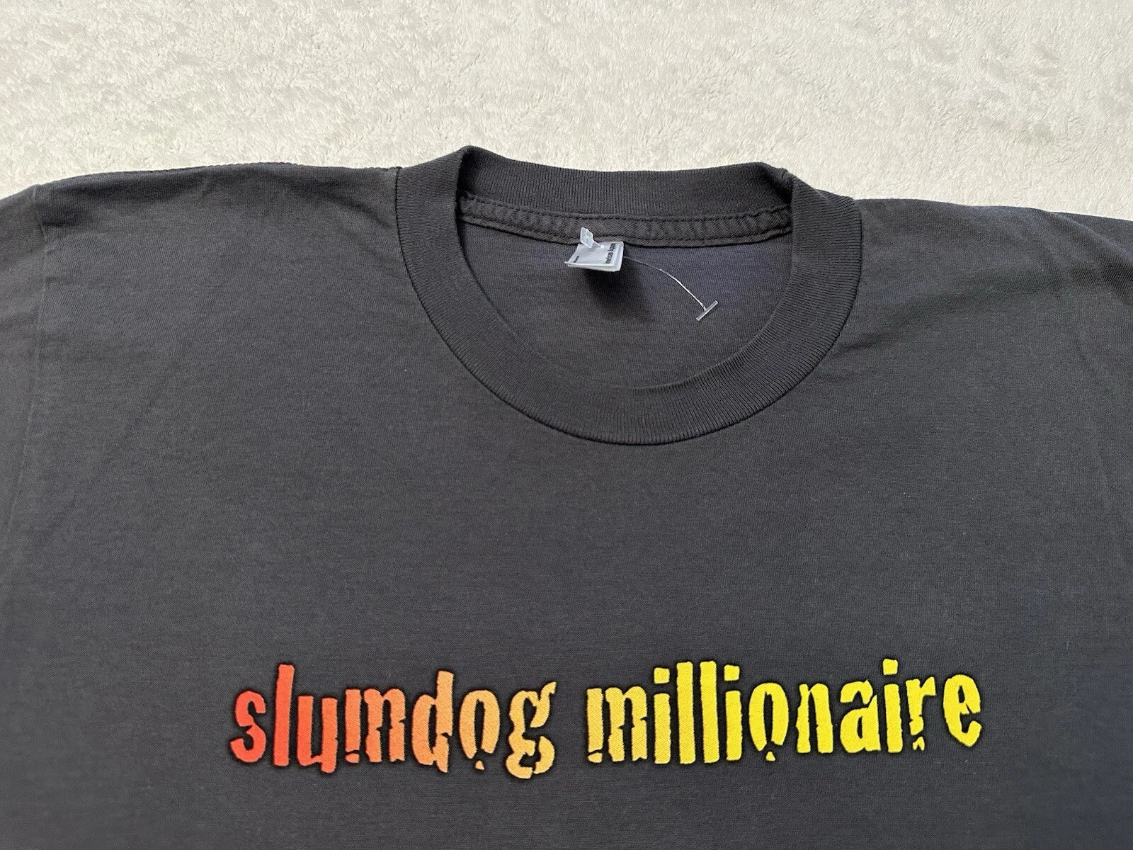 Vintage 2000s Y2K Slumdog Millionaire Movie Promo Film Release T-Shirt, S NEW Unisex T-shirt, Sweatshirt, Hoodie, Long Sleeve Tee - T-Shirt, Sweatshirt, Hoodie