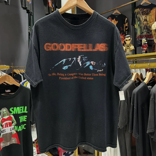 90s Goodfellas Never Rat Classic T-Shirt Black L Unisex T-shirt, Sweatshirt, Hoodie, Long Sleeve Tee - T-Shirt, Sweatshirt, Hoodie