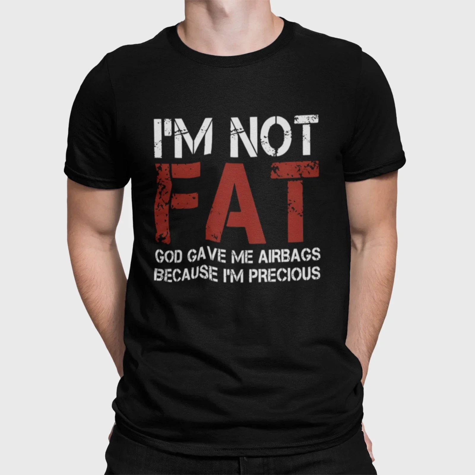 Im Not Fat Shirt Funny Sarcastic Humor Tee Unisex Graphic S-4XL Unisex T-shirt, Sweatshirt, Hoodie, Long Sleeve Tee - T-Shirt, Sweatshirt, Hoodie