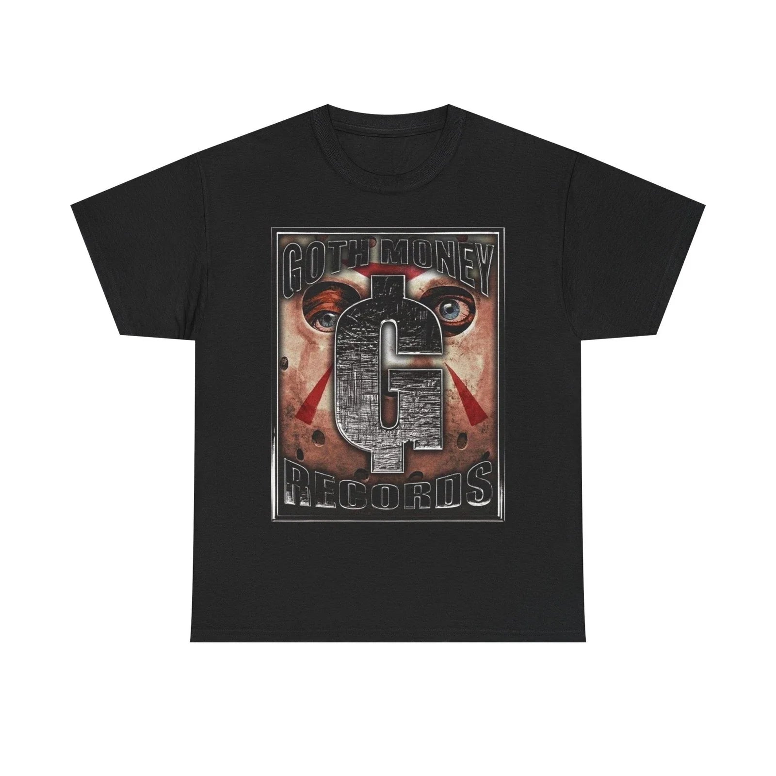 Goth Money Records GMR Jason Eyes Tee T-Shirt Goth Money Wear Tour Merch Unisex T-shirt, Sweatshirt, Hoodie, Long Sleeve Tee - T-Shirt, Sweatshirt, Hoodie