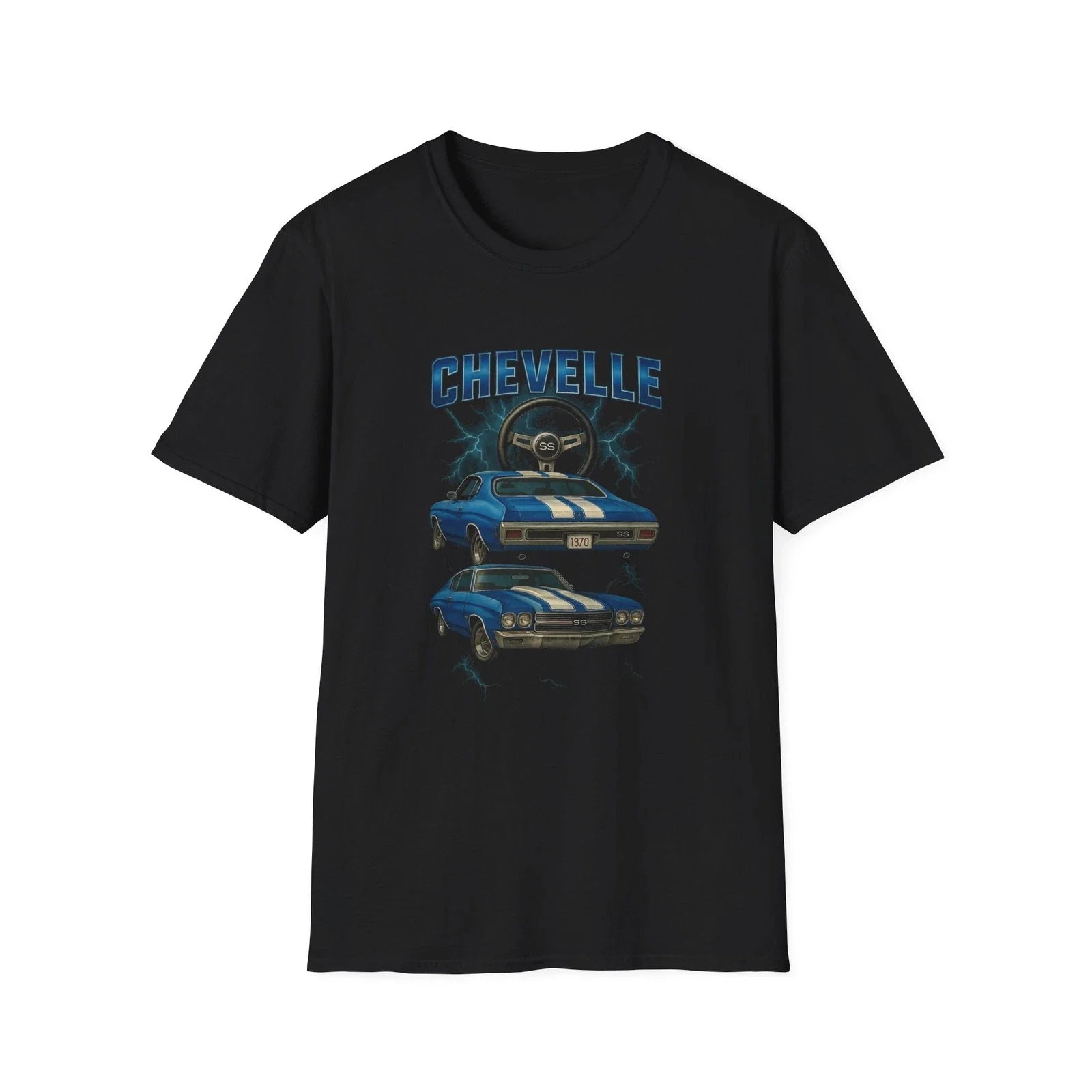 1970 Chevelle SS Muscle Car T-Shirt Blue Classic American Vintage Racing Tee Unisex T-shirt, Sweatshirt, Hoodie, Long Sleeve Tee - T-Shirt, Sweatshirt, Hoodie