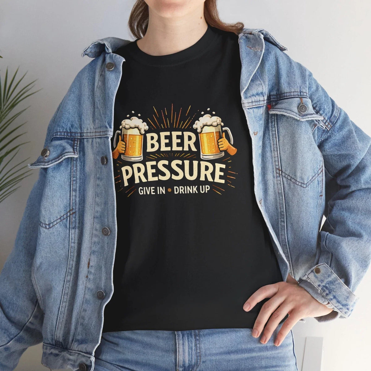Beer Pressure Funny Mens Womens Drinking Humor Pub - Adult & Kids T-Shirts, Sweatshirts & Hoodies apparel design preview 1