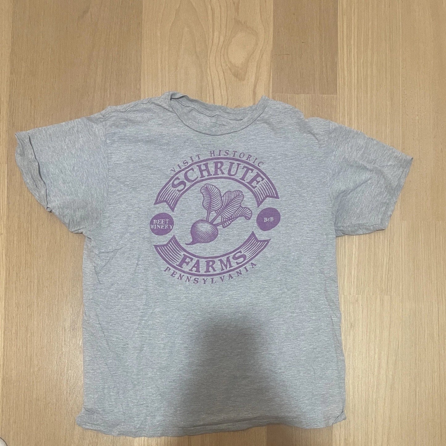 Mens Schrute Farms The Office Graphic Tee Size Large Unisex T-shirt, Sweatshirt, Hoodie, Long Sleeve Tee - T-Shirt, Sweatshirt, Hoodie