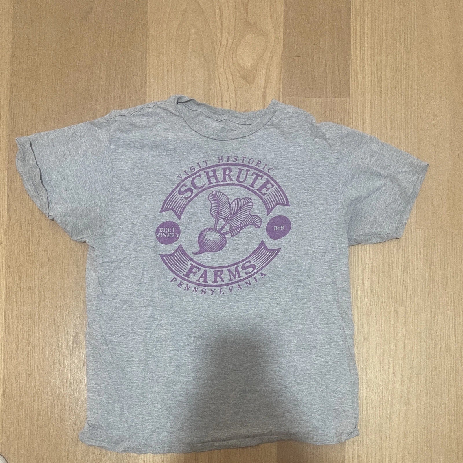 Mens Schrute Farms The Office Graphic Tee Size Large Unisex T-shirt, Sweatshirt, Hoodie, Long Sleeve Tee - T-Shirt, Sweatshirt, Hoodie