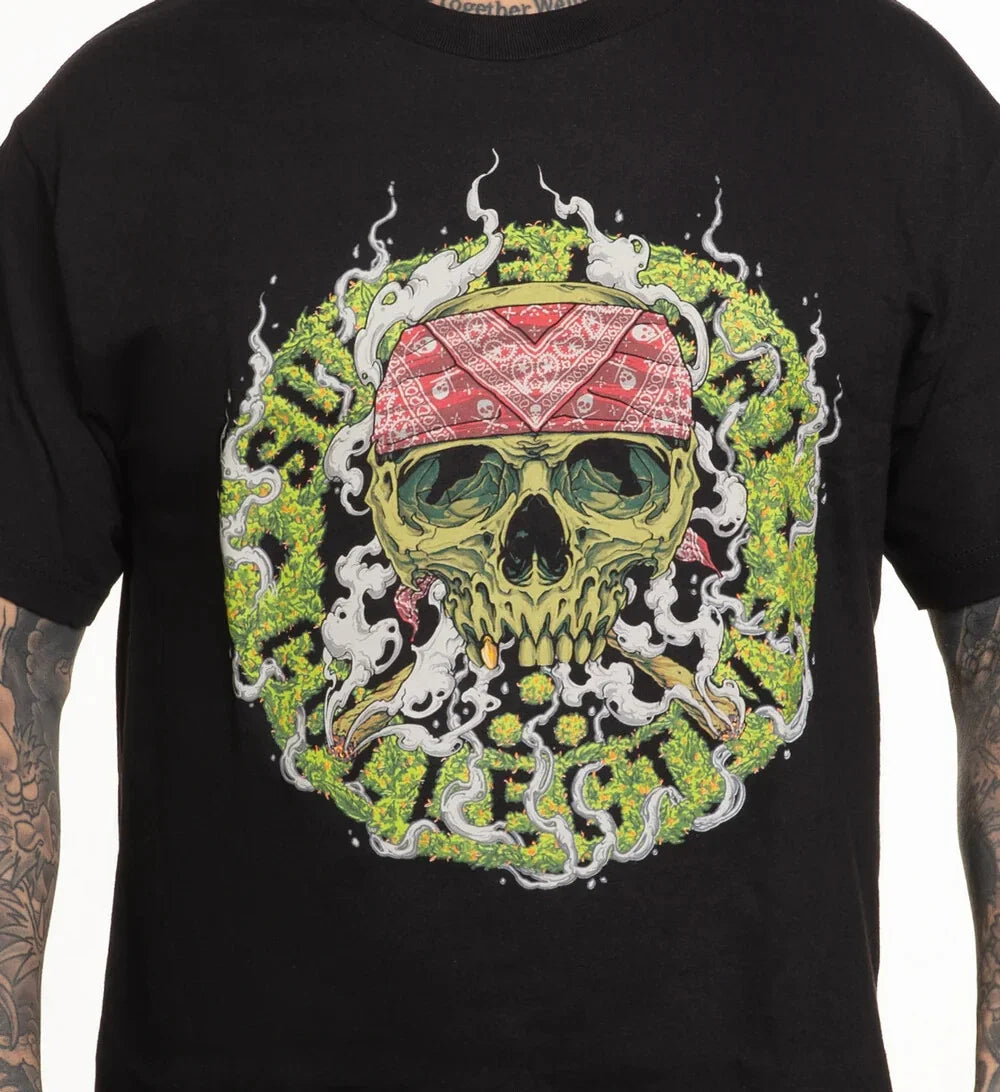 Sullen Pin Up Street Life Rock Gothic Americana Tattoo Art Mens Tee SPLIF BADGE Unisex T-shirt, Sweatshirt, Hoodie, Long Sleeve Tee - T-Shirt, Sweatshirt, Hoodie