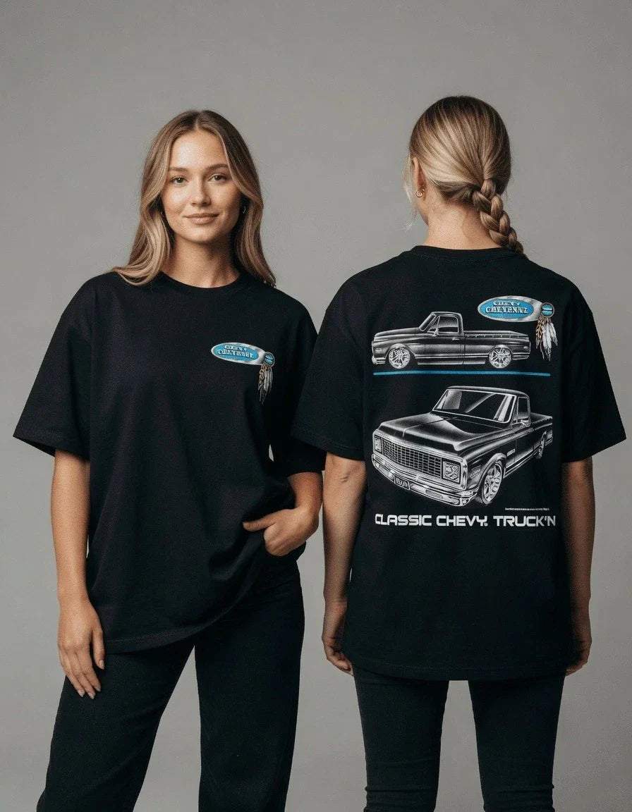 Classic 70s Pickup Truck Vintage Style Graphic T Shirt Car Fan Tee Unisex T-shirt, Sweatshirt, Hoodie, Long Sleeve Tee - T-Shirt, Sweatshirt, Hoodie