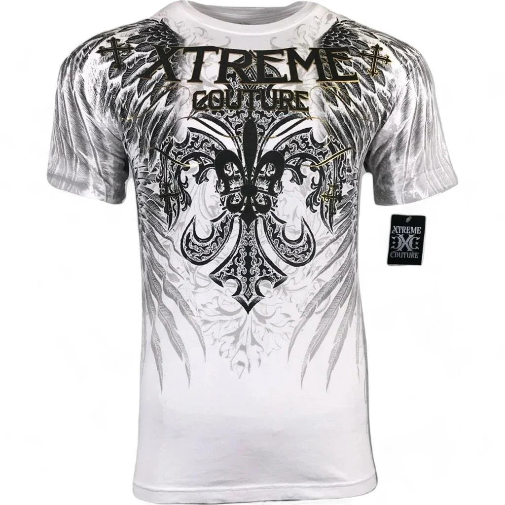 New Xtreme Couture by Affliction Men's Remembrance White Biker T-Shirt Tee S-4XL Unisex T-shirt, Sweatshirt, Hoodie, Long Sleeve Tee - T-Shirt, Sweatshirt, Hoodie