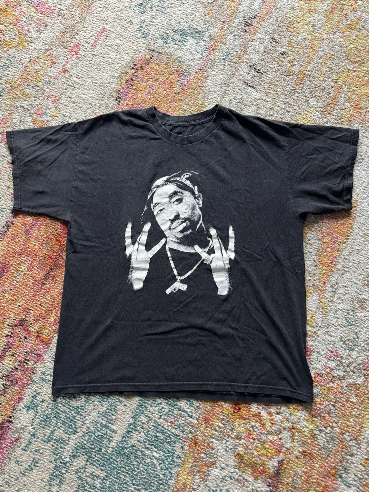 Y2K 2000s  Tupac Shakur 2Pac Tee Black  Shirt 2XL Unisex T-shirt, Sweatshirt, Hoodie, Long Sleeve Tee - T-Shirt, Sweatshirt, Hoodie