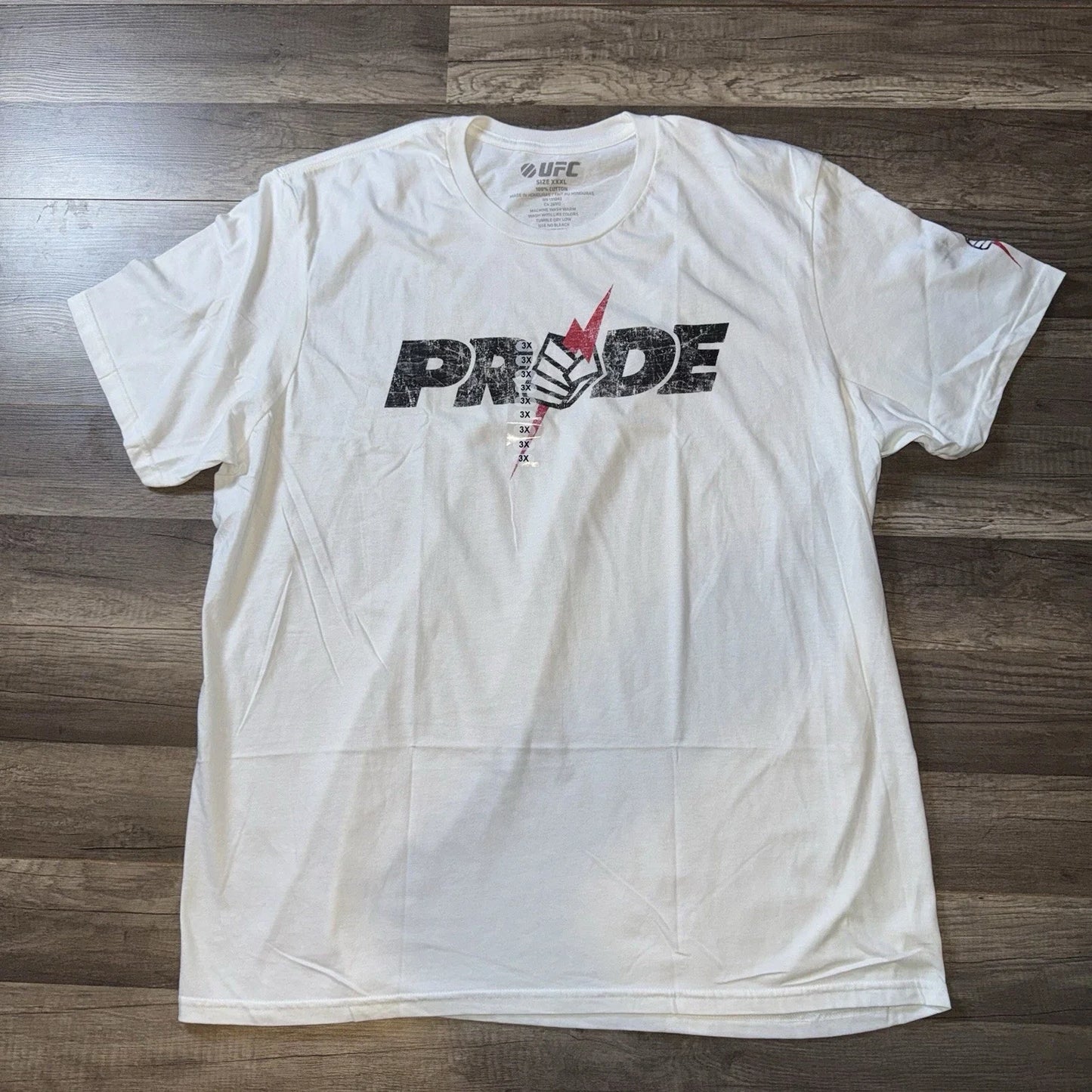 UFC Pride Fighting Faded Logo Mens T-shirt White 3XL New With Tags Official Unisex T-shirt, Sweatshirt, Hoodie, Long Sleeve Tee - T-Shirt, Sweatshirt, Hoodie