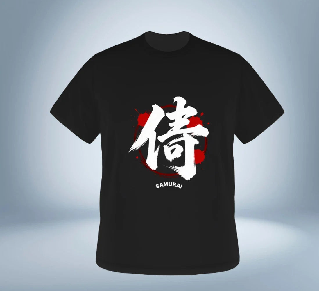 KANJI Collection  Samurai Spirit T-ShirtBlackOriginal Tokyo Treasures Japan Unisex T-shirt, Sweatshirt, Hoodie, Long Sleeve Tee - T-Shirt, Sweatshirt, Hoodie