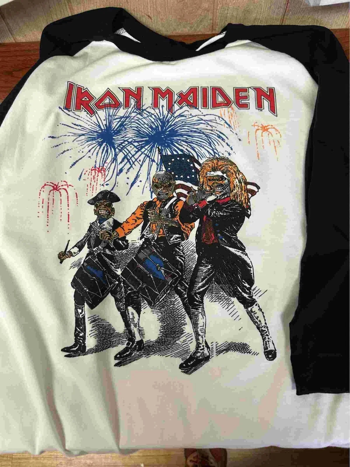 Iron Maiden Fourth of July tour 1985 S to 3XL Unisex T-shirt, Sweatshirt, Hoodie, Long Sleeve Tee - T-Shirt, Sweatshirt, Hoodie