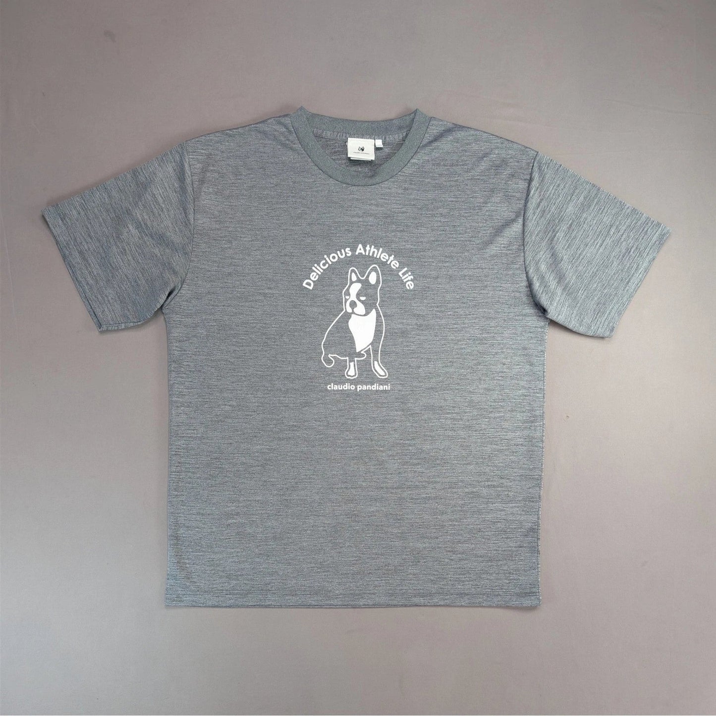Claudio Pandiani Delicious Athlete Life Gray Graphic Tee Shirt XXL Japan Unisex T-shirt, Sweatshirt, Hoodie, Long Sleeve Tee - T-Shirt, Sweatshirt, Hoodie