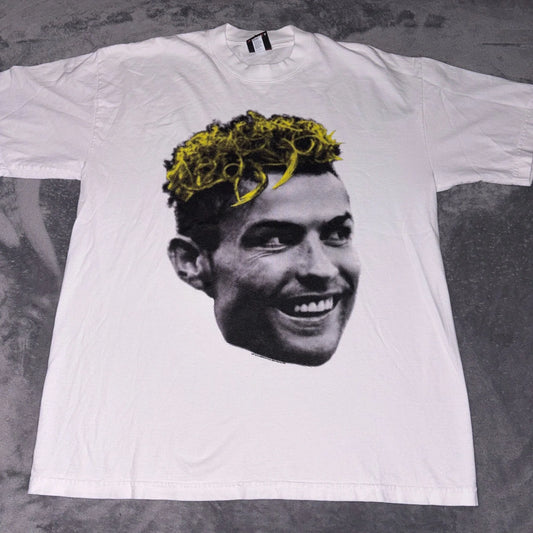 All American T-Shirt Mens Large White Cristiano Ronaldo Footballer Retro Graphic Unisex T-shirt, Sweatshirt, Hoodie, Long Sleeve Tee - T-Shirt, Sweatshirt, Hoodie