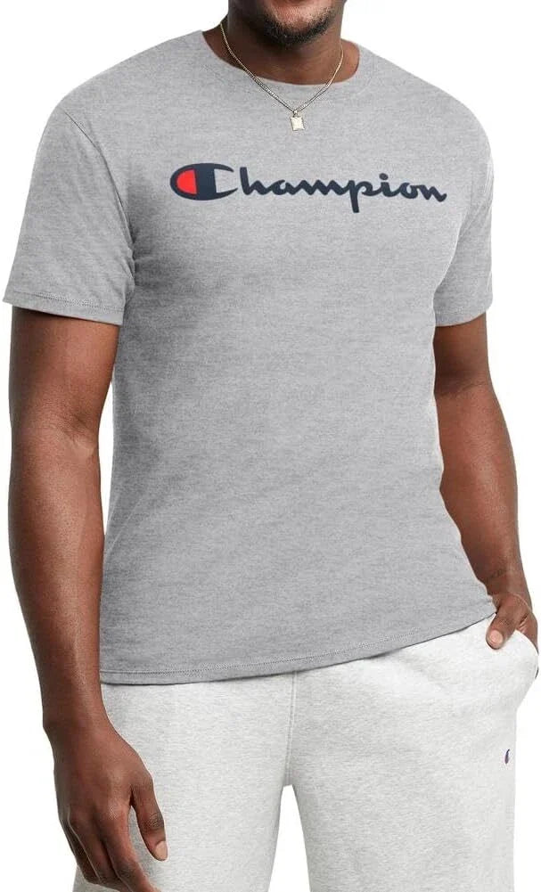 CHAMPION MEN'S ROCHESTER LINEAR CREW NECK T-SHIRT TEE GREY RETRO NEW BNWT OG Unisex T-shirt, Sweatshirt, Hoodie, Long Sleeve Tee - T-Shirt, Sweatshirt, Hoodie