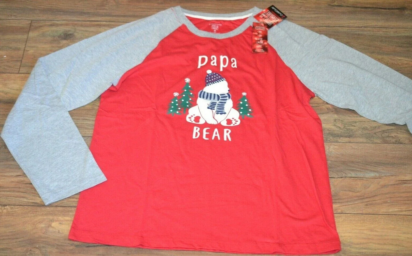Jammies for your Families Papa Bear Sleep Shirt Cuddle Duds Christmas PJ Top Unisex T-shirt, Sweatshirt, Hoodie, Long Sleeve Tee - T-Shirt, Sweatshirt, Hoodie